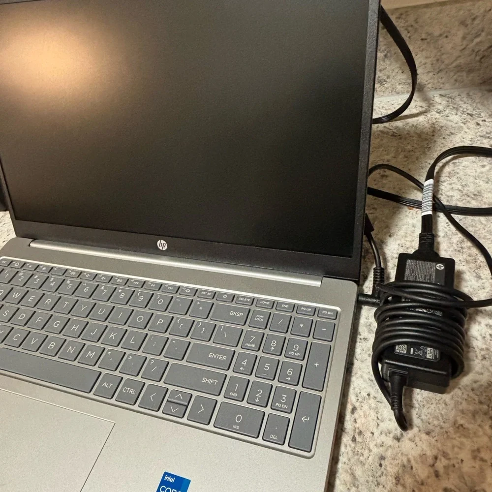 HP Silver Laptop with Intel Core Processor